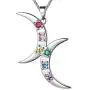 Beautlace Crescent Moon Necklace Silver/18K Gold Plated Double Moon LGBT Pendant Gay Lesbian Necklaces Jewelry Gifts for Men and Women KP0065 Beautlace Crescent Moon Necklace Silver/18K Gold Plated Double Moon LGBT Pendant Gay Lesbian Necklaces Jewelry Gifts for Men and Women KP0065