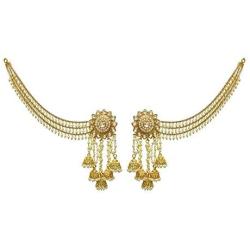Babosa Sakhi Bahubali Earring Jhumki Detachable kaan Sahara Pearl chain