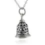 FashionJunkie4Life Sterling Silver 3-D Filigree Bell Charm Pendant Necklace, 18'' Chain FashionJunkie4Life Sterling Silver 3-D Filigree Bell Charm Pendant Necklace, 18'' Chain