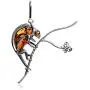 Amber Sterling Silver Chameleon Pendant Amber Sterling Silver Chameleon Pendant