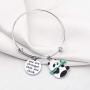 UJIMS Panda Gifts Funny Panda Bear Bracelet You are Stronger Than You Think Inspired Animal Panda Lovers Jewelry for BFF