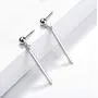 S925 Sterling Silver Bar Vertical Earrings for Women Jewelry S925 Sterling Silver Bar Vertical Earrings for Women Jewelry