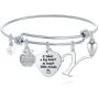 Ursteel Teacher Gifts for Women, 26 Initial Charm Bracelets Best Teacher End of Year Christmas Thank You Gifts Teacher Appreciation Gifts for Women