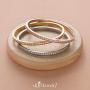 555Jewelry Womens Stainless Steel Fashion Cuff Hinged Lock Bangle Bracelet