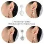 Sllaiss 2 Pairs Sterling Silver Double Ball Ear Jacket Earrings Set Cubic Zirconia Round Pearl Jewelry for Women Girls Sllaiss 2 Pairs Sterling Silver Double Ball Ear Jacket Earrings Set Cubic Zirconia Round Pearl Jewelry for Women Girls