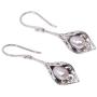 NOVICA Silver White Cultured Freshwater Pearl .925 Silver Dangle Earrings