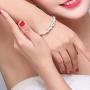 smallwoodi Bangle Bracelet, Hollow Bead Charm Bracelet Bangle Fashion Women Adjustable Party Womens 925 Sterling Similar Silver beads Jewelry Christmas Gift for Men for Women Silver