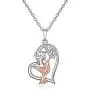 Hummingbird Heart Necklace Sterling Silver Necklaces for Women Girls Cubic Zirconia White Gold Plated Bird Pendant with Flower Fashion Jewelry Dainty Valentines Gifts Hummingbird Heart Necklace Sterling Silver Necklaces for Women Girls Cubic Zirconia White Gold Plated Bird Pendant with Flower Fashion Jewelry Dainty Valentines Gifts