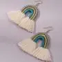 Colorful Layered Rainbow Bohemian Tassel Fringe Dangling Statement Earring Set, Gift for women Girls