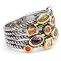 UNY Ring Beautiful Multi CZ Twisted Cable Wire Designer Fashion Brand Vintage Love Antique Womens Jewelry
