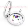 Jovivi 25mm/30mm Living Floating Memory Glass Locket Necklace - Stainless Steel Secure Magnetic Closure Jovivi 25mm/30mm Living Floating Memory Glass Locket Necklace - Stainless Steel Secure Magnetic Closure