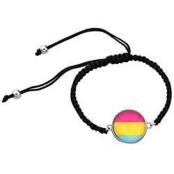 LBSBO LGBT Adjustable Bracelet Rainbow Gay & Lesbian Pride Bracelet Bisexual Pride Bracelet Transgender Pride Bracelet