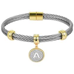 BIJOUX BOBBI [Luxury Packaging Alphabets Initial Wire Bracelets & Necklaces - Quality Guaranteed