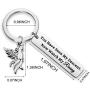 WUSUANED Inspirational Keychain You Have Seen My Descent Now Watch My Rising Phoenix Bird Jewelry