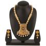 Efulgenz Indian Bollywood Traditional 14 K Gold Plated Crystal Kundan Pearl Beaded Wedding Temple Choker Necklace Earrings Jewelry Set