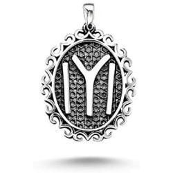 argunjewellery Turkish Jewelry Oval Kayi IYI Ertugrul Motif 925K Sterling Silver Unisex Pendant