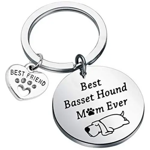 FUSTMW Basset Hound Keychain Best Basset Hound Mom Ever Gifts Dog Mom Owner Basset Hound Gifts Dog Trainer Dog Lover Jewelry Gifts FUSTMW Basset Hound Keychain Best Basset Hound Mom Ever Gifts Dog Mom Owner Basset Hound Gifts Dog Trainer Dog Lover Jewelry Gifts