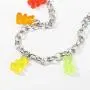 YIZHEN Colorful Gummy Resin Bear Necklace Earring Jewelry Set for Women Girls YIZHEN Colorful Gummy Resin Bear Necklace Earring Jewelry Set for Women Girls