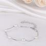 HXZZ Fine Jewelry Women Gifts Freshwater Cultured White Pearl Bracelet and Necklace 925 Sterling Silver