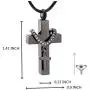 LLmansha Stainless Steel Cremation Jewelry for Ashes Cross Urn Pendant Necklace Memorial Keepsake Jewelry Urn LLmansha Stainless Steel Cremation Jewelry for Ashes Cross Urn Pendant Necklace Memorial Keepsake Jewelry Urn