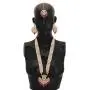Jwellmart Womens Diva Collection White Kundan Stone Faux Pearl Rani Haar Necklace Earrings Set