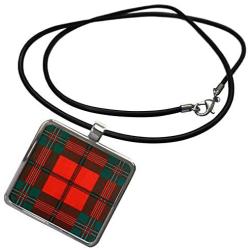 3dRose Image of Scott Clan Kilt Scottish Tartan Plaid Pattern - Necklace with Pendant (ncl_297239)