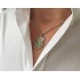 Heartland Mens Saint Michael Sterling Silver Police Shield Medal + USA Made + Chain Choice