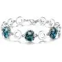 Leafael Ocean Bubble Womens Link Bracelet Made with Premium Crystals Costume Fashion Jewelry, 7''+2'', Silver Tone or 18K Rose Gold Plated, Gifts for Women Leafael Ocean Bubble Womens Link Bracelet Made with Premium Crystals Costume Fashion Jewelry, 7''+2'', Silver Tone or 18K Rose Gold Plated, Gifts for Women