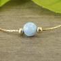 jolliz Gold Bracelet for Women- Dainty Beaded Gold Bracelets- Charm Gold Bracelets for Girls- Gemstone Bracelet