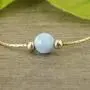 jolliz Gold Bracelet for Women- Dainty Beaded Gold Bracelets- Charm Gold Bracelets for Girls- Gemstone Bracelet