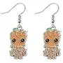 AKTAP Groot Rocket Raccoon Dangle Earrings Movie Inspired Jewelry Gifts