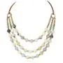 RIAH FASHION Bohemian Genuine Natural Stone Bead Strand Statement Necklace - Multi Layer Drape Chunky Bib Collar RIAH FASHION Bohemian Genuine Natural Stone Bead Strand Statement Necklace - Multi Layer Drape Chunky Bib Collar
