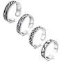 Anicina Toe Rings for Women Adjustable Toe Rings Set Open Thin Band Hollow Foot Rings Flower Tail Ring Summer Beach Foot Jewelry Anicina Toe Rings for Women Adjustable Toe Rings Set Open Thin Band Hollow Foot Rings Flower Tail Ring Summer Beach Foot Jewelry