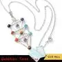 The Qabalistic Tarot Tree of Life Pendant Jewish Kabbalah Necklace Bead Chakra Healing Gemstone Jewelry