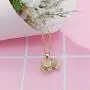 SWJEWEL Sunflower Necklace for Women 18k Gold Plated CZ Stainless Steel You are My Sunshine Girl Pendant Charm Necklace