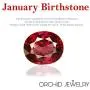 Orchid Jewelry 2.45 CTW Natural 8X6MM Oval Red Garnet 925 Sterling Silver Stud Earrings For Women – A January Birthstone Gemstone- A Beautiful Pair For Little Girls and Lovely Ladies