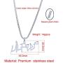 COMTRUDE Lil-Peep Necklace Stainless Steel Rapper Pendant Perfect Gifts for Young Singer Fans (Silver)