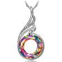 Kate Lynn Mothers Day Gifts for Women, Necklaces for Women Nirvana of Phoenix Pendant Made with Crystals from Austria, Birthday Gift with Jewelry Box 17.8''+2.0'', Symbol of Luck and Renewal