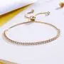 2 Pcs Cubic Zirconia Classic Tennis Bracelets Set Gold Silver Rose Gold with Sparkling Crystal Bracelets Exquisite Adjustable Slider Friendship Bracelets Crystal Jewelry for Women Girls 2 Pcs Cubic Zirconia Classic Tennis Bracelets Set Gold Silver Rose Gold with Sparkling Crystal Bracelets Exquisite Adjustable Slider Friendship Bracelets Crystal Jewelry for Women Girls
