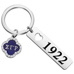 SEIRAA Sigma Gamma Rho Keychain 1922 Sorority Paraphernalia Gift SGR Pedant Sorority Jewelry