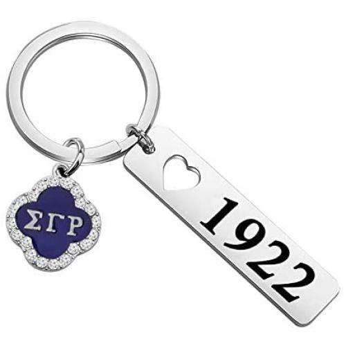 SEIRAA Sigma Gamma Rho Keychain 1922 Sorority Paraphernalia Gift SGR Pedant Sorority Jewelry