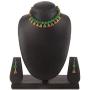 Efulgenz Boho Indian Oxidized Faux Pearl Beaded Vintage Tribal Statement Choker Necklace Earrings Jewelry Set