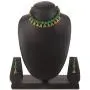 Efulgenz Boho Indian Oxidized Faux Pearl Beaded Vintage Tribal Statement Choker Necklace Earrings Jewelry Set