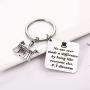 Hazado The Greatest Showman Keychain P. T. Barnum Quote, No One Ever Made A Difference by Being Like Everyone Else Key Chain, Gift for Daughter