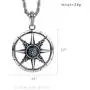 YL Compass Necklace Find Your Way Back Vintage Nautical Graduation Charm Pendant, Direction/Love/Magnetic (925 Sterling Silver/Stainless Steel)