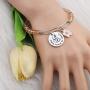AKTAP Ohana Bracelet Ohana Forever for Always Ohana Jewelry with Hibiscus Flower Charm