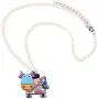 NEWEI Acrylic Sweet Cow Dairy Cattle Necklace Chain Charm Pendants Collar Charm Farm Animal Jewelry for Women Girl Gift
