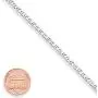 Miabella 925 Sterling Silver Italian 3mm, 4mm Solid Diamond-Cut Mariner Link Chain Anklet Ankle Bracelet for Women, 9, 10 Inch Made in Italy