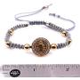Art & Designs by AA Handwoven Saint Benedict Bracelet Adjustable Protection Jewelry