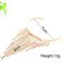 Sakytal Crystal Tassel Arm Bracelet Gold Rhinestone Arm Cuff Shining Upper Arm Bangle Bracelet Nightclub Armband for Women and Girls (Gold) Sakytal Crystal Tassel Arm Bracelet Gold Rhinestone Arm Cuff Shining Upper Arm Bangle Bracelet Nightclub Armband for Women and Girls (Gold)
